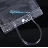 Buy cheap slider k PVC cosmetic bag promotional custom printed plastic bag, Eco-friendly frosted clear pvc plastic garment b from wholesalers