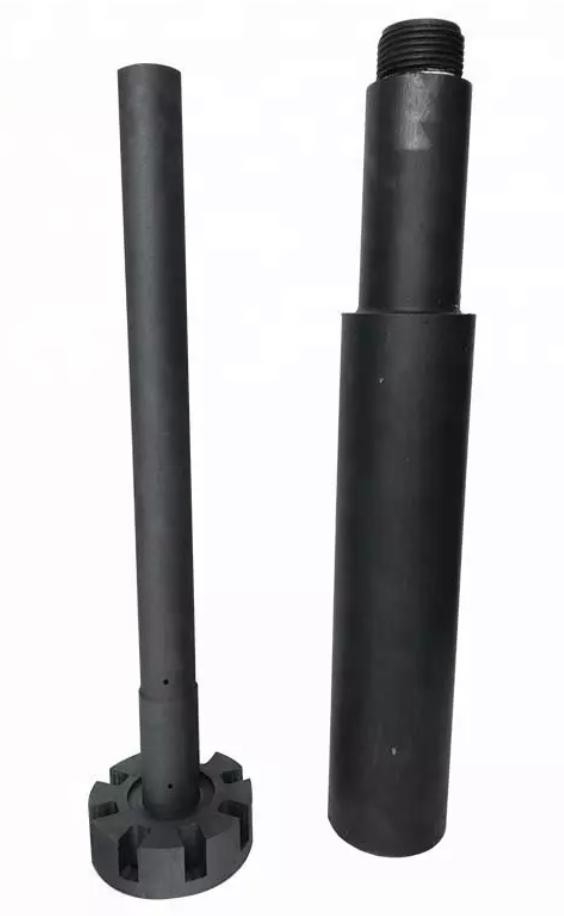 OEM ODM High Density Degassing Graphite Rotor And Shaft Industrial Grade