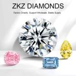 Fashion Style 18k Gold Lab-Grown Diamond Pendant individuality Pendant White