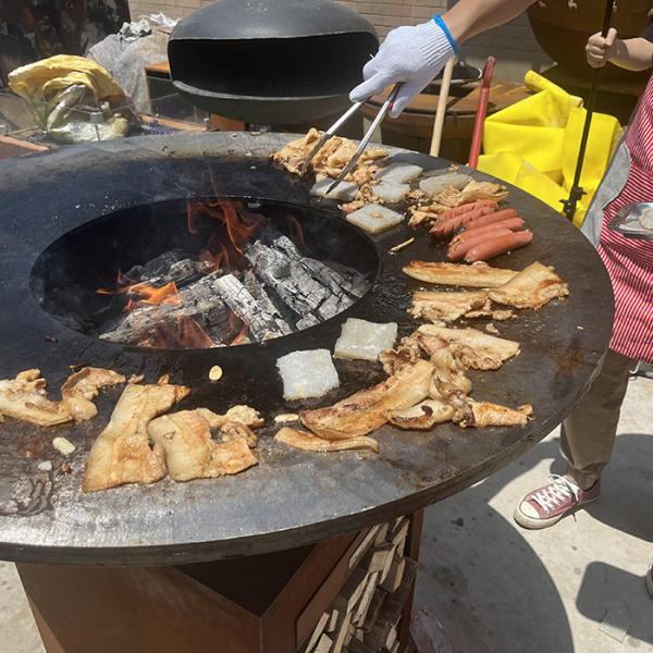 Buy cheap Outdoor Cooking Made Easy With A Weathering Steel Barbecue Grill Made Of Corten Steel from wholesalers