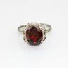 Buy cheap Women Jewelry 9mmx11mm Oval Pink Topaz Cubic Zircon 925 Silver Ring(R196) from wholesalers
