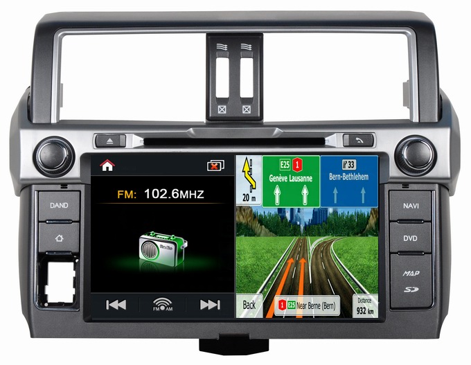 Ouchuangbo audio DVD video player for S100 Toyota Prado 2014 with USB SD AUX factory prie OCB-347
