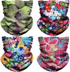 American Flag Cotton Plain Flower Headwear Neck Gaiter