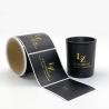 Buy cheap 65mm Black Plastic Sticker Label Custom Packaging For Candle Fragrance from wholesalers