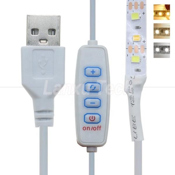Buy cheap 5V Output Stepless Dimming ON OFF Switch USB Dimmer Cable for LED Light Strip Lamp from wholesalers