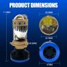 Buy cheap 200w T8 H4 Mini LED Projector Headlight Dual Lens Headlamp For Car from wholesalers