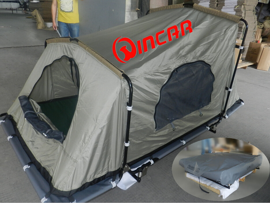 260G canvas 4 x 4 ground camping tent 1-2 person tent from Ningbo Wincar