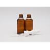 Buy cheap Cylinder 50ml Amber Glass 30ml Essential Oil Bottle from wholesalers