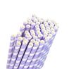 Buy cheap Golden Striped Biodegradable Paper Straw Kraft Christmas Straws 5*120mm from wholesalers