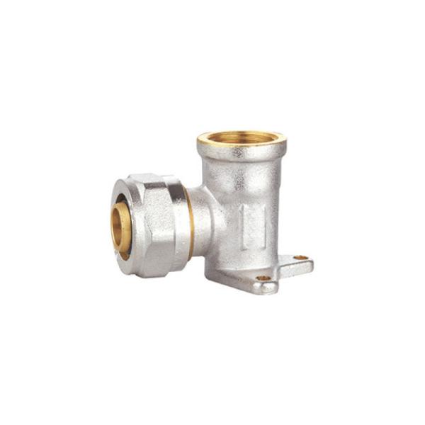Buy cheap Brass Compression Wall Plate Elbow Fittings 16X1/2x16 26X16X26 PF5009 from wholesalers