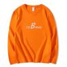 Buy cheap Long Sleeve Orange T-Shirt Skateboard Clothing With Pure Cotton Heavyweight Crew Neck from wholesalers