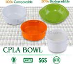 PLA unique clear fruit salad bowl,FDA SGS certificated disposable biodegradable
