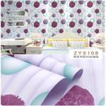 Pink Floral Wallpaper Self Adhesive 45CM Wallpaper Waterproof Moistureprooof