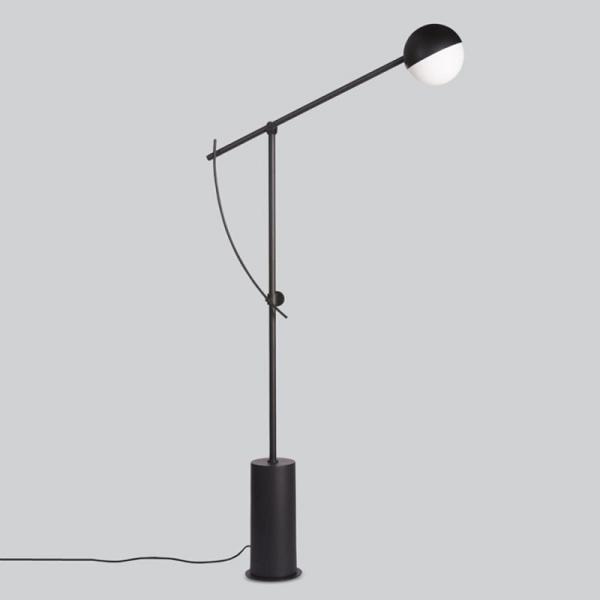 Modern Marble Metal Floor Lamp Bar Villa Hotel Home Living Room Balancer Floor