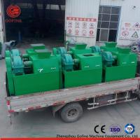 Buy cheap Green Color Farm Fertilizer Production Line , Double Roller Fertilizer Granulator product