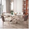 Buy cheap Rectangle Shape Assemble Marble Dining Table For Hotel Purpose from wholesalers
