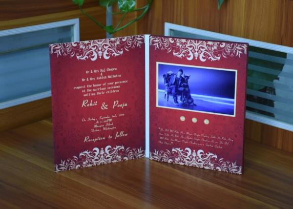 Buy cheap A4 Size Video Greeting Card Wedding Convenient With USB Cable from wholesalers