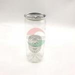 500ml Transparent Beverage Cans , Food Grade PET Plastic Soda Can Covers