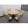 Buy cheap Commercial Metal Picnic Table And Chair Set Round Shape Weather Resistant from wholesalers