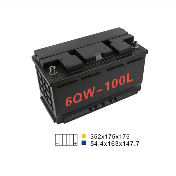 Buy cheap 88AH 680A 6 Qw 100L Start And Stop Car Battery 350*175*190mm For Agricultural Machine from wholesalers