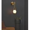 Buy cheap Mdern Glass ball wall scones bedside Bedroom Brass Gold Color Minimalist wall lamp (WH-OR-12） from wholesalers