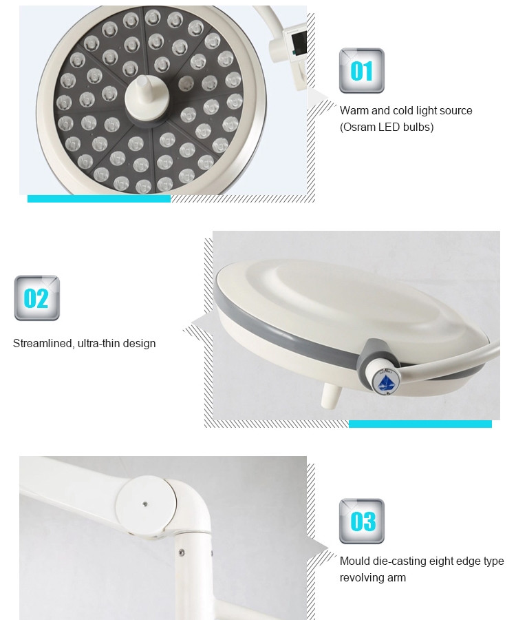 Standing Operation Theatre Lights Floor Surgical Examination Light ISO13485