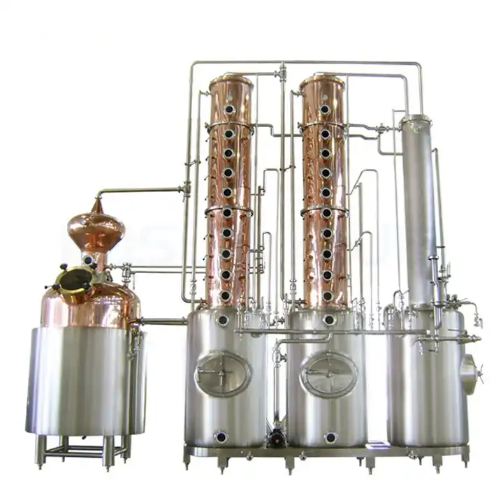 Professional Fermenting Equipment for 2000L Stainless Steel and Red Copper Distillation