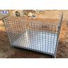 Buy cheap Rigid Mesh Metal Pallet Cage Collapsible Hot Dipped Galvanized Steel Wire from wholesalers