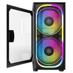 ATX Chassis PC Gaming ARGB Acrylic Glass PC Case 2x200MM LED Lighting