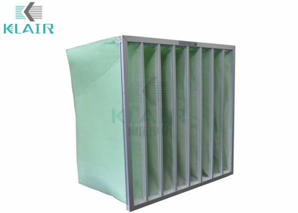 Glass G4 Effective Bag Air Filters ISO EPM10 With High Coarse Dust Holding