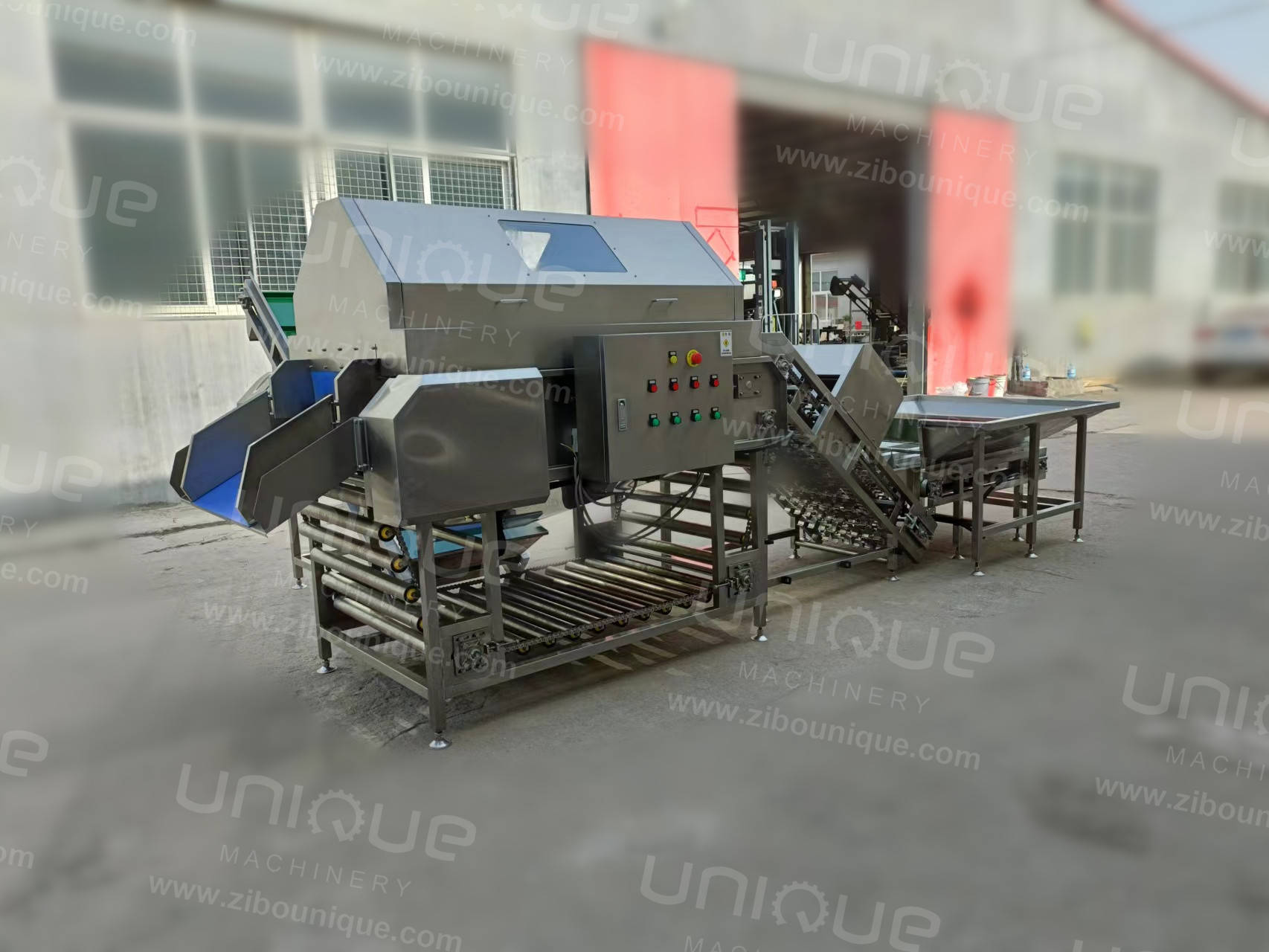 Video Technical Support After Service Onion Skin Peeling Machine with 3 KW Power