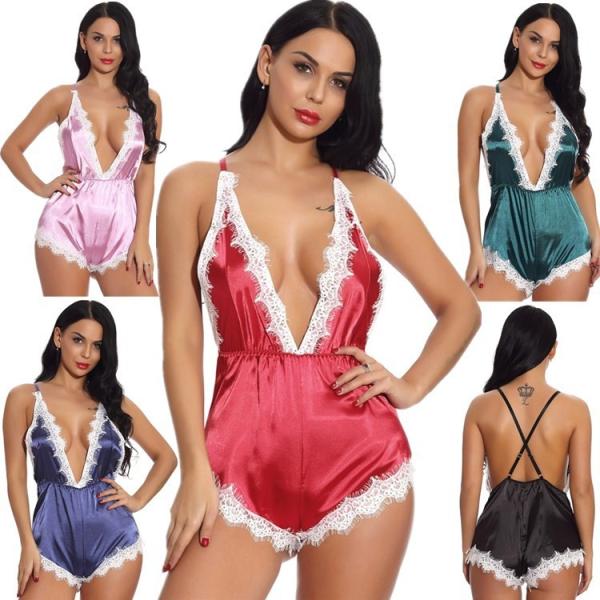 Buy cheap Female Soft Sexy Bodysuit Lingerie Mature Women Babydoll Transparent Sexy Underwear from wholesalers