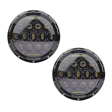 Buy cheap 7 inch Round 75W with Day Running Light Driving Headlights with DRL High/ Low Beam for JEEP JK from wholesalers
