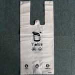 Hdpe Clear T Shirt Plastic Bags Takeaway Bags Customized Logo Side Gusset Type