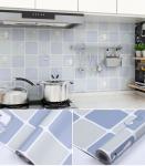 Modern Tile Mosaic Ceramic Wallpaper Roll for Kitchen Cupboard Cabinet Furniture