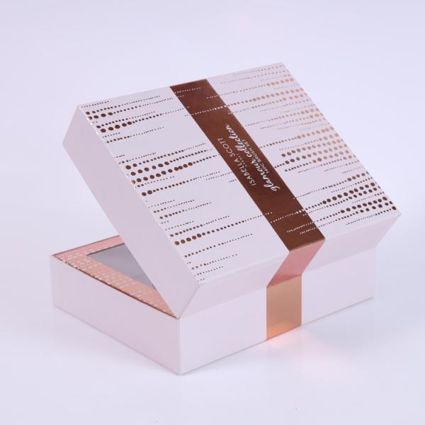 Buy cheap Transparent Rigid Packaging Box Matt Lamination With Ribbon from wholesalers