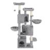 Buy cheap Large Cat Scratching Post Solid Three Caves Smoky Grey Color Long Durability from wholesalers