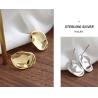 Buy cheap Lanciashow Sterling Silver Simple Studs Earrings Irregular Geometric Shape Jewelry from wholesalers