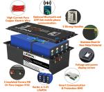 Customized High Quality EV Motorcycle Club Car Golf Cart Battery 36v 48v 60v 72v