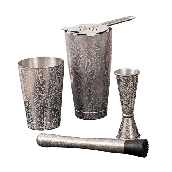 Buy cheap 5 Piece Cocktail Maker Set Stainless Steel For Home Bar Party from wholesalers