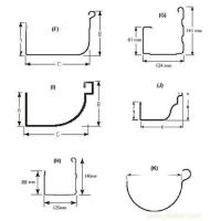 Buy cheap G.i. Steel Sheet Half Square Gutter Roll Forming Equipment 1 Inch Single Chain product