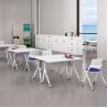Buy cheap Wood Steel Foldable Training Table Wood Folding Durability With Wheels from wholesalers