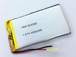 500 Cycles Custom LiPo Battery 3.7V 2000mAh Overcharge Protection