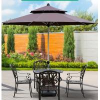 Buy cheap Double Canopy Parasol Center Pole Umbrellas Radii 1.35m For Garden And Beach product