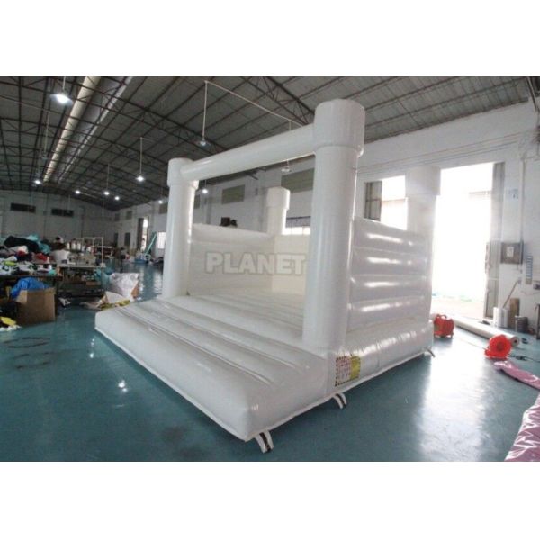Outdoor Jumping Bouncer Inflatable Wedding Bouncy Castle White Bounce House For Adults And Kids