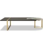 Rectangle Modern Artificial Marble Dining Table Italy Style Furniture Luxury