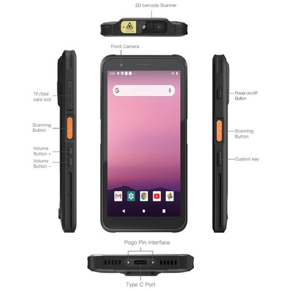 Buy cheap Handheld Industrial Scanner 5000mAh Battery 12 Hours Life Built-in NFC Android 4G PDA from wholesalers