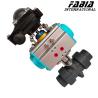 Buy cheap Pvc Pneumatic Operated Ball Valve Soft Seated Valves Pneumatic Ball Valve from wholesalers