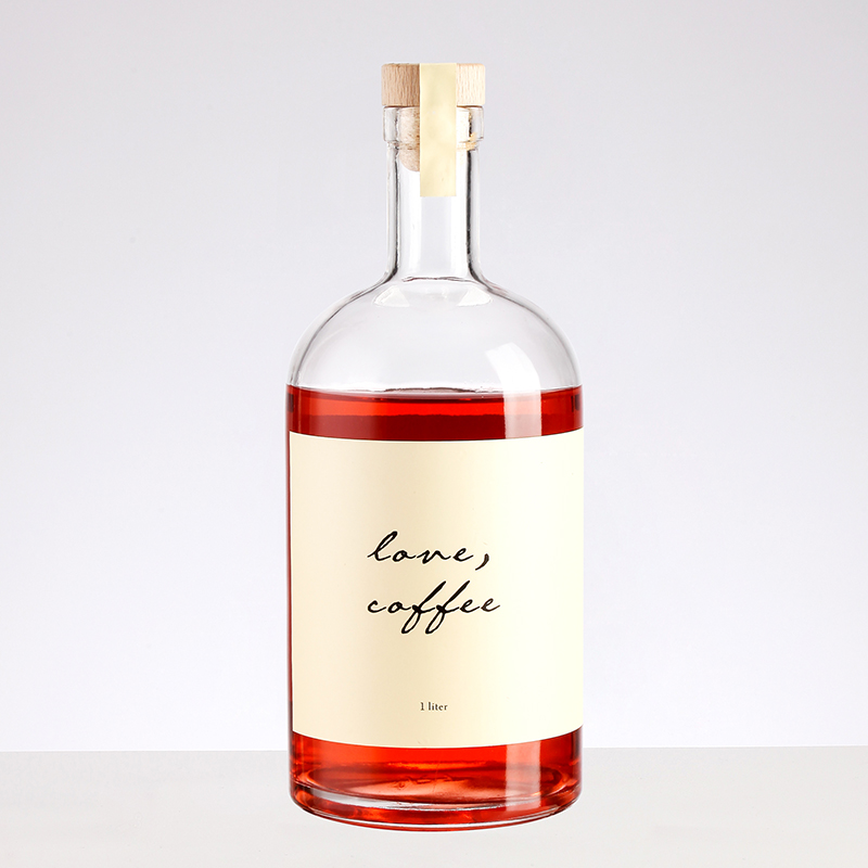 500ml 700ml 1000ml Empty Glass Bottles for Liquor/Vodka/Brandy/Whiskey/Wine Hot Stamping