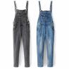 Buy cheap High quality black washed skinny denim overalls dungarees women from wholesalers